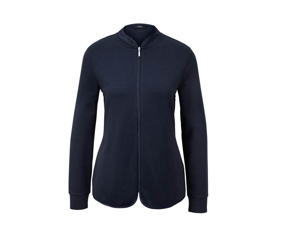 Marineblauer Loungewear-Anzug mit Reißverschluss.