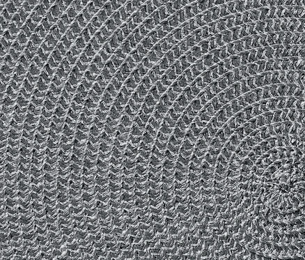 Detailaufnahme von einem grauen 4 Platzsets.