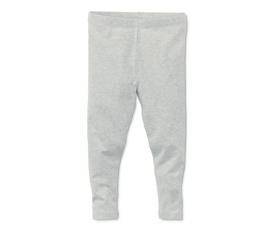Graue 2 Leggings auf weißem Hintergrund.