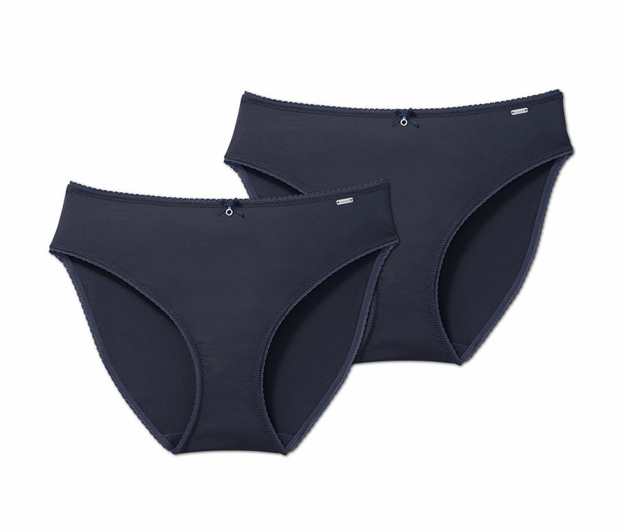 Zwei dunkelblaue Slips.