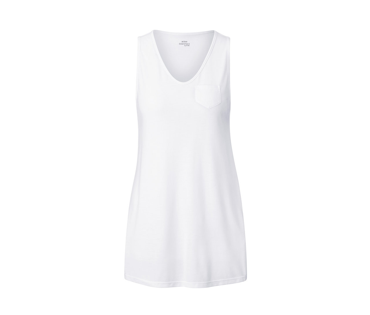 Weißes Sporttop.