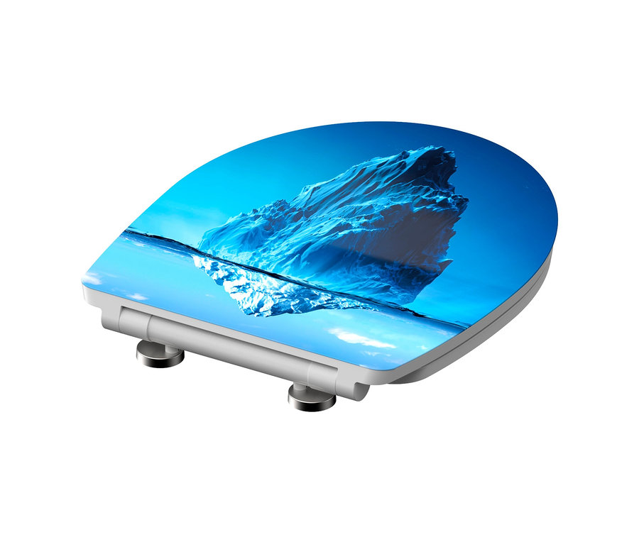 SCHÜTTE Duroplast-High-Gloss-WC-Sitz »ICEBERG« WC-Sitz mit Eisberg-Motiv.