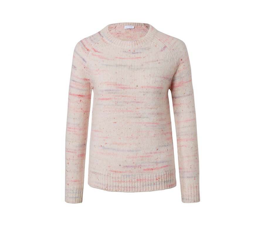 Grobstrick-Pullover mit Effektgarn.