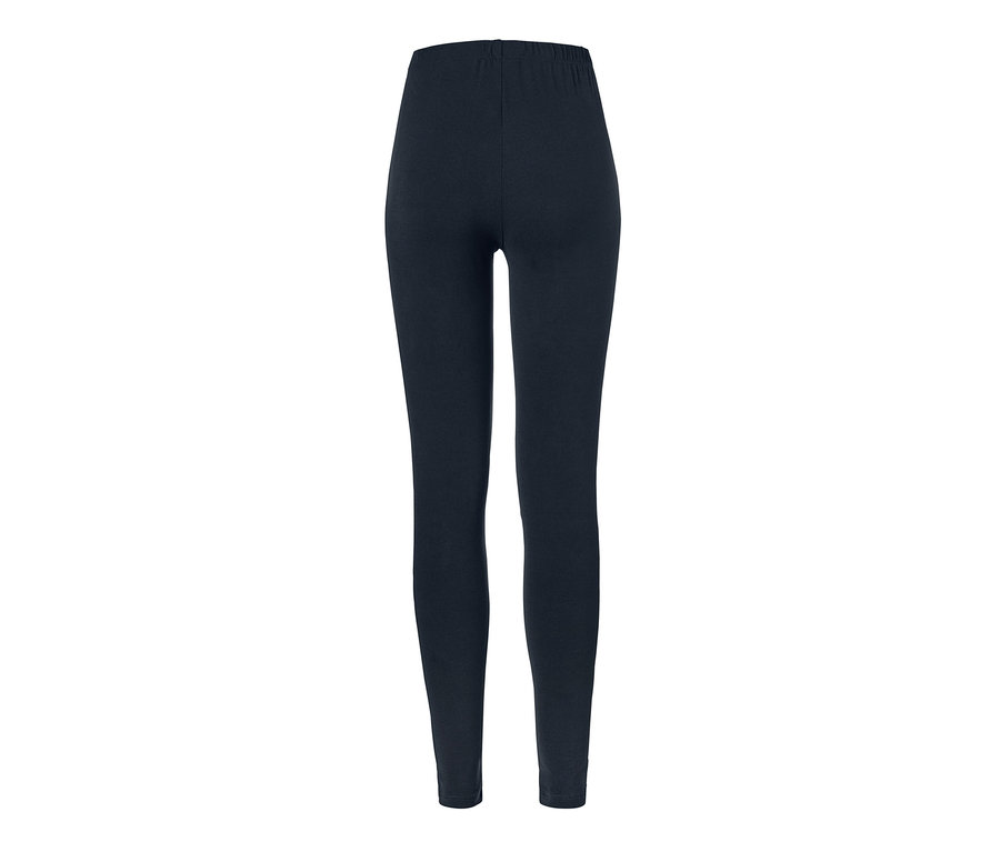 Dunkelblaue, kuschelige Leggings.