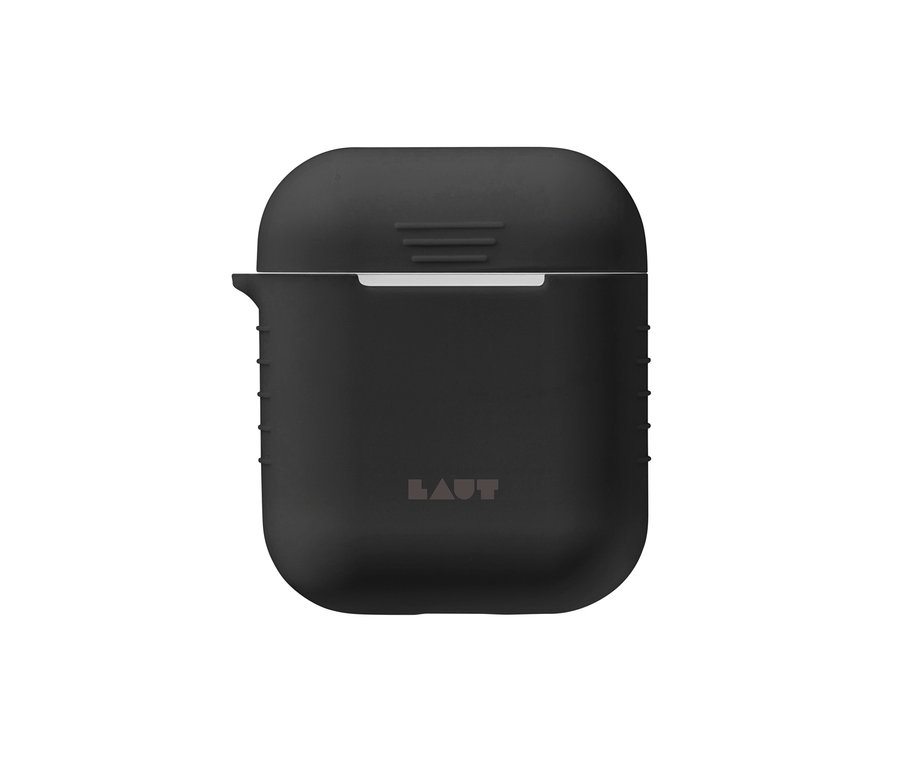 Schwarzes LAUT Case für AirPods Serie 1 und 2 »POD«.