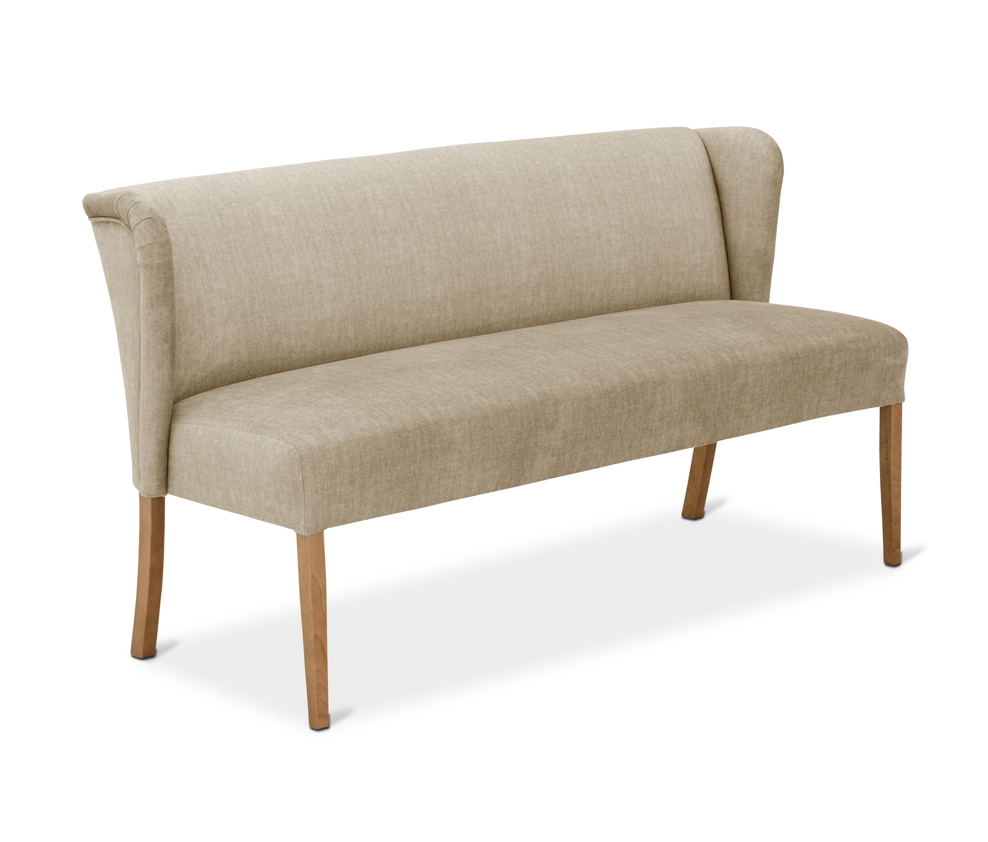 Tchibo - Polsterbank »Hendrick« - 164x64x88cm - beige - Polyester / Buchenholz