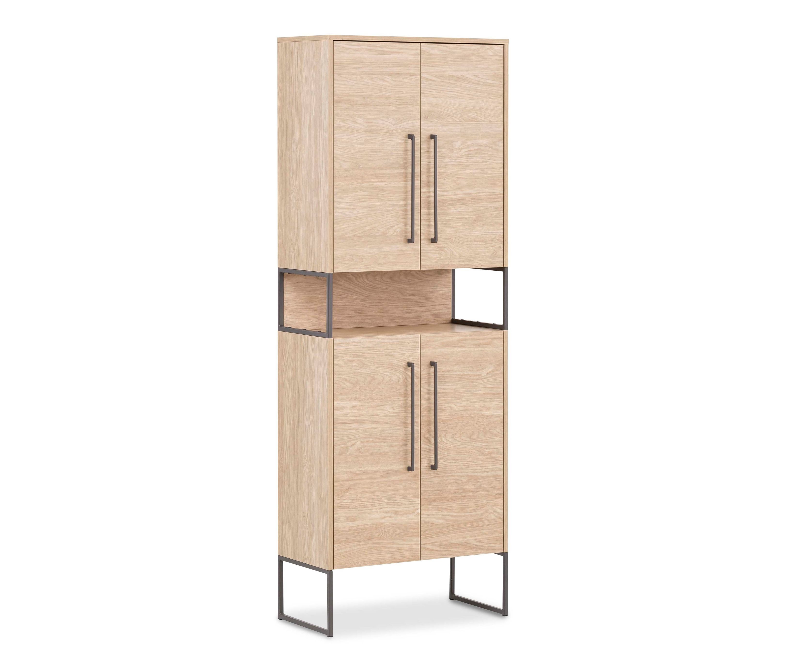 Tchibo - Hochschrank »Dumone« - 65x33x183,5cm - anthrazit - Holz / Metall