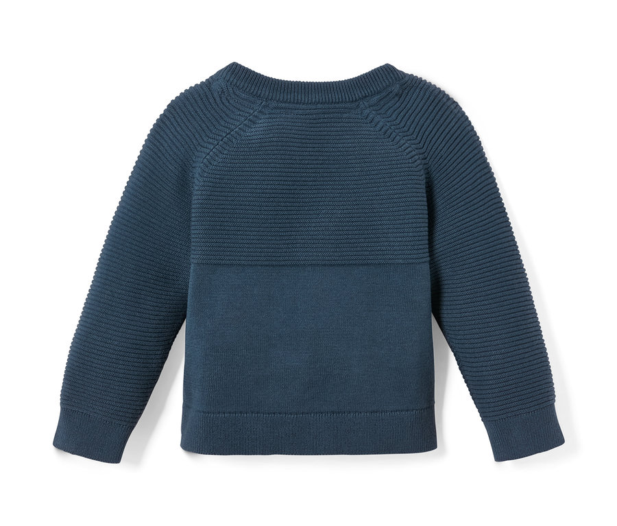 Blauer Strickset.