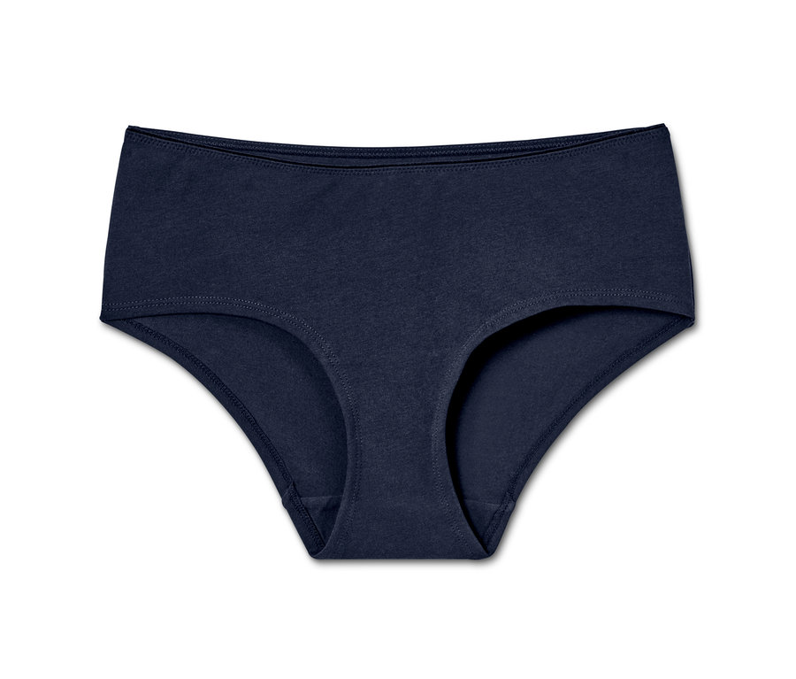 Nahaufnahme eines einzelnen marineblauen Pantys.