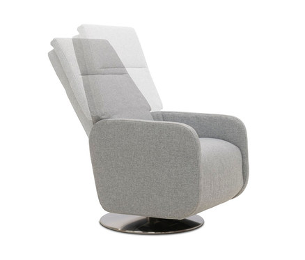 Grauer Relax-Sessel »Beja« auf Drehfuß.