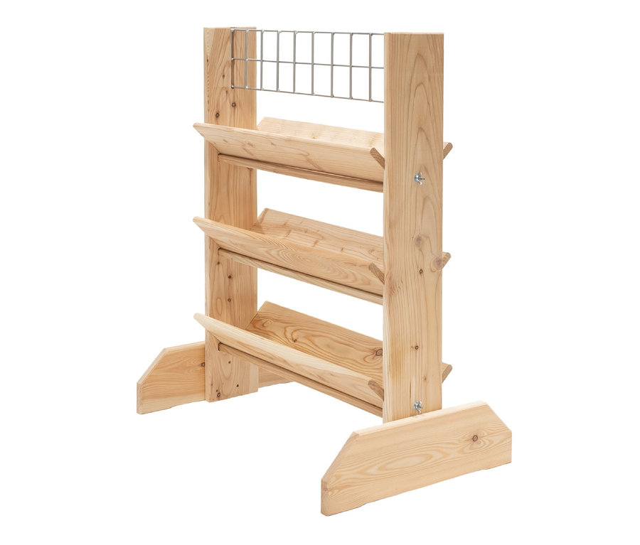 Leeres Premium-Kräuterregal mit Rankgitter, Größe L.