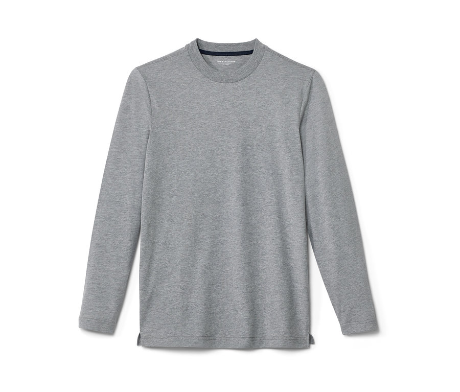 Graues Langarm-Shirt aus dem 2 Langarm-Shirts Set.