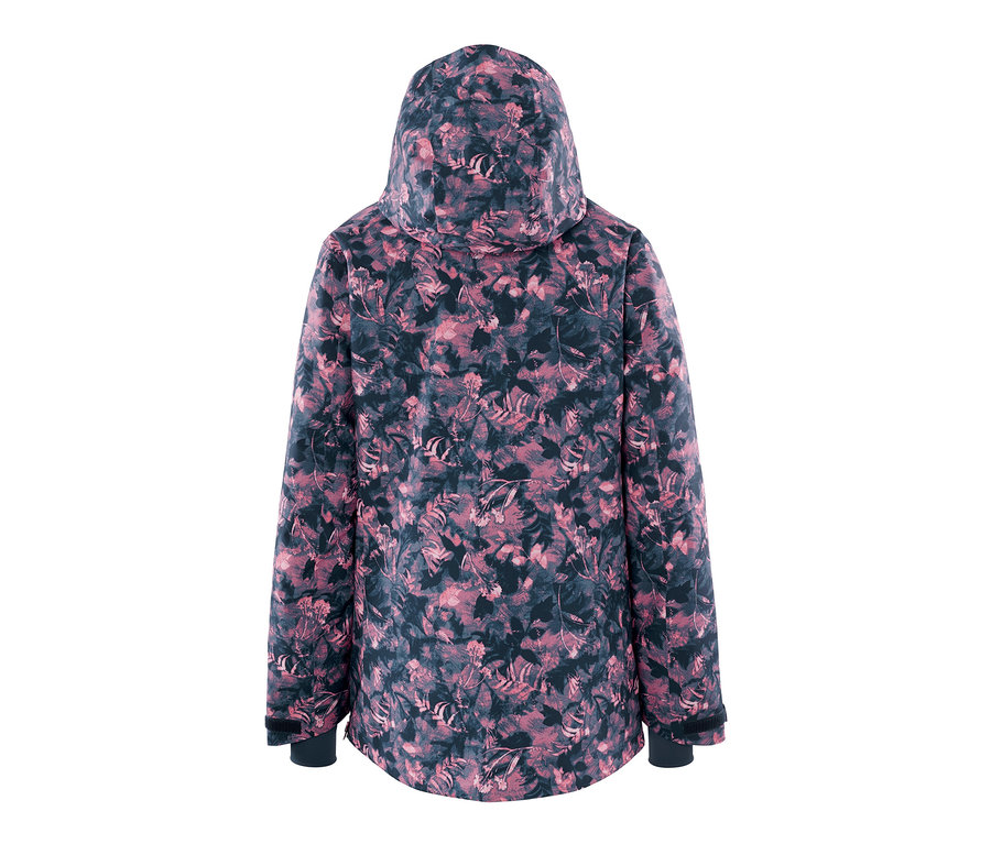 Rückansicht der Halfzip-Skijacke mit Alloverprint.