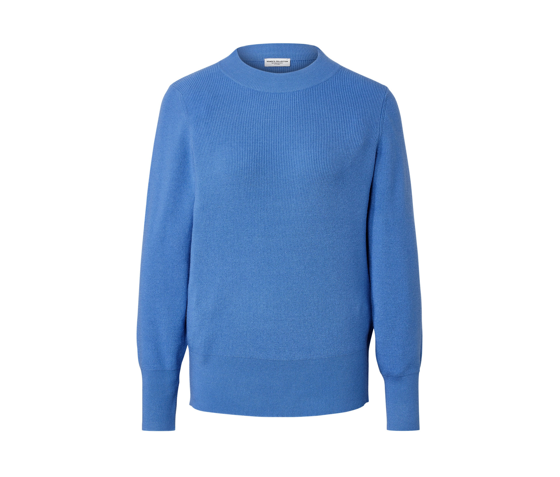Feinstrickpullover - Damen - Gr. S - blau - blau