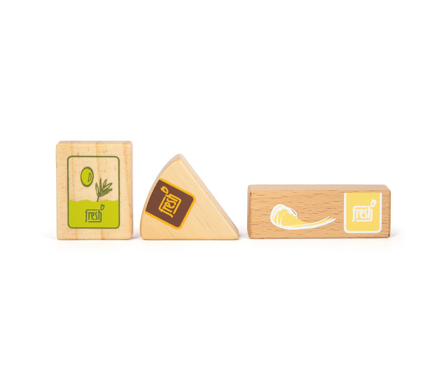 Drei small foot Lebensmittel-Set vegetarisch »fresh« Holzspielzeuge.