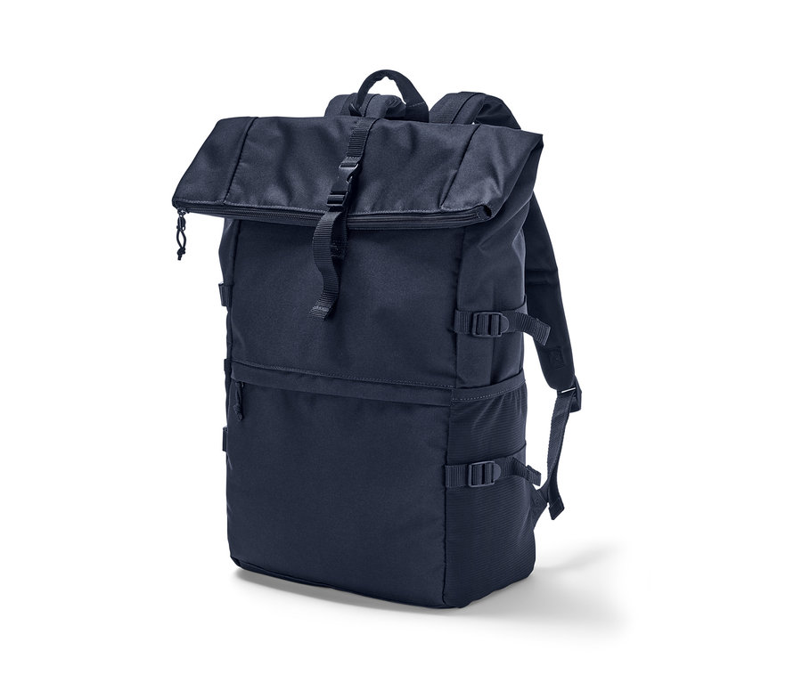 Blauer Outdoor-Rucksack.