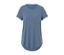 Longshirt, taubenblau - taubenblau
