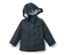 Kleinkind-Thermo-Regenjacke, schieferblau Tropfen - Schieferblau mit dunkelblauen Tropfen