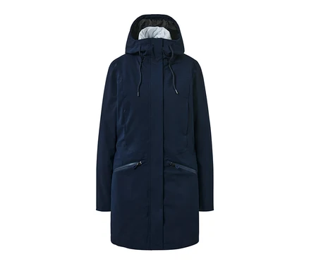 Blauer 3-in-1-Outdoormantel.