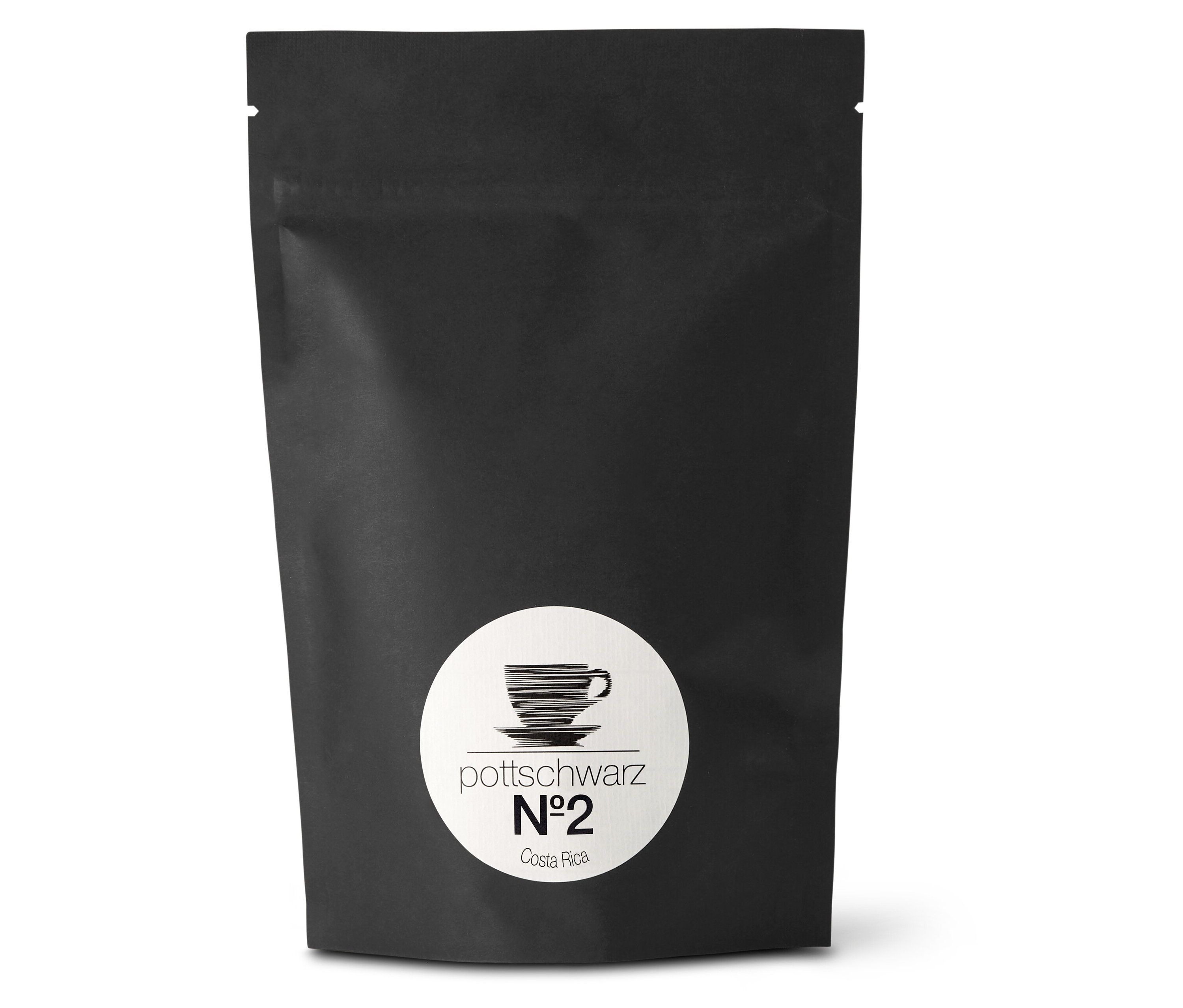 Pottschwarz - No. 2 Costa Rica Omni-Roast - 250 g Ganze Bohne - Intensität: 4/6