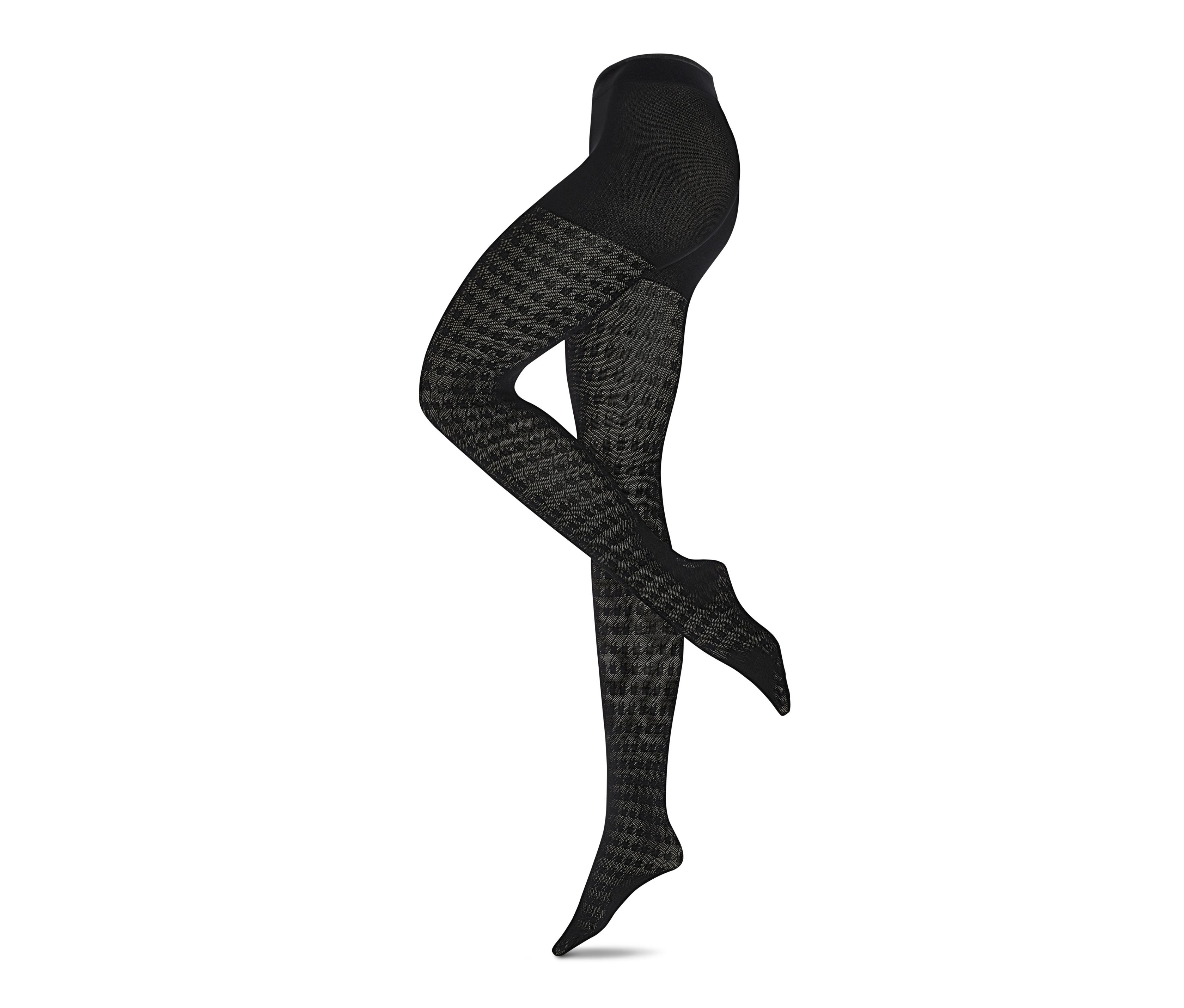 Tchibo - Gemusterte Feinstrumpfhose - Damen - Gr. S - schwarz