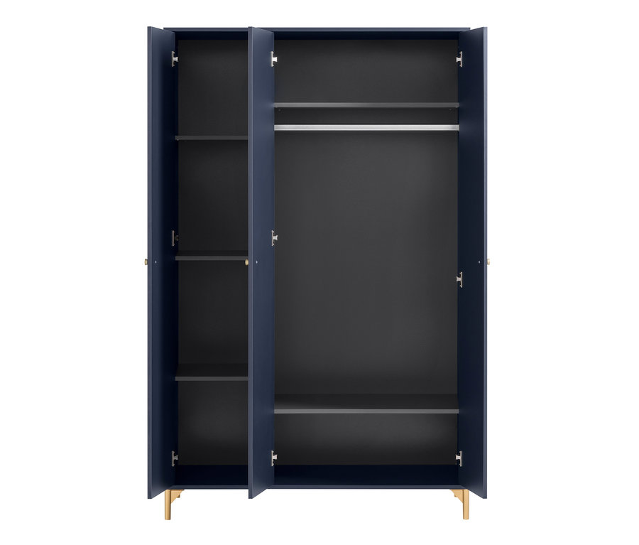 Offener Schrank »Alfa«, nachtblau/gold.