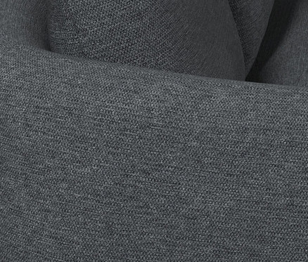 Detailaufnahme anthrazitfarbenen Stoffs des DOMO collection Loungesofas »Toledo«.