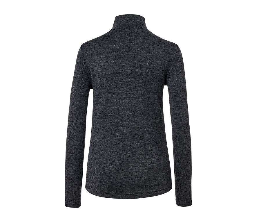 Detailansicht der Rückseite des Funktionsshirts mit RWS-zertifizierter Wolle.
