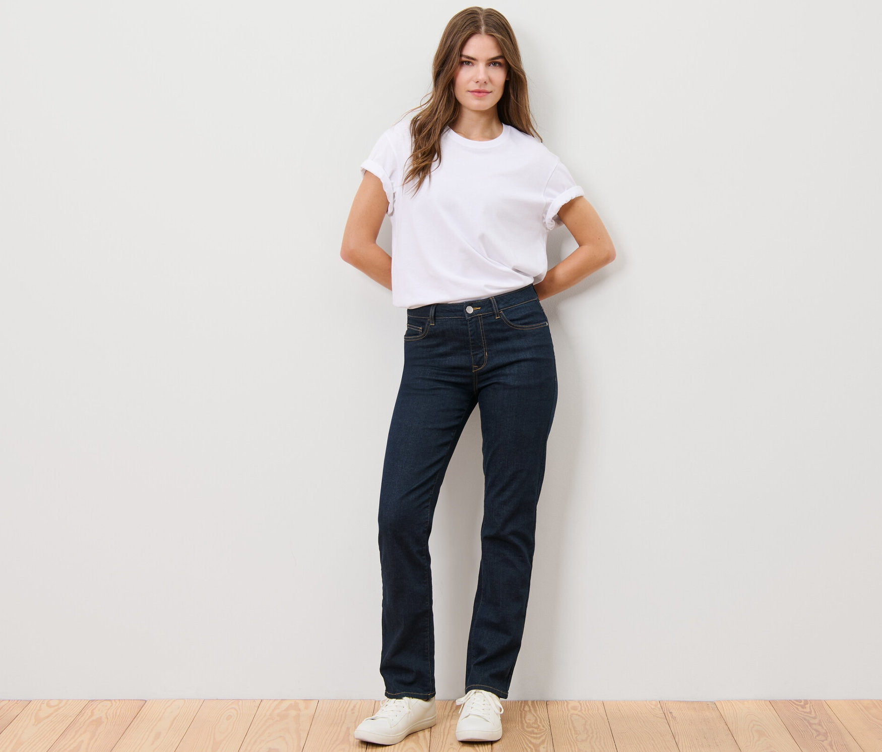 Thumbnail - Tchibo - Straight Jeans – Fit »Kira« - Damen - Gr. 42 - dunkelblau