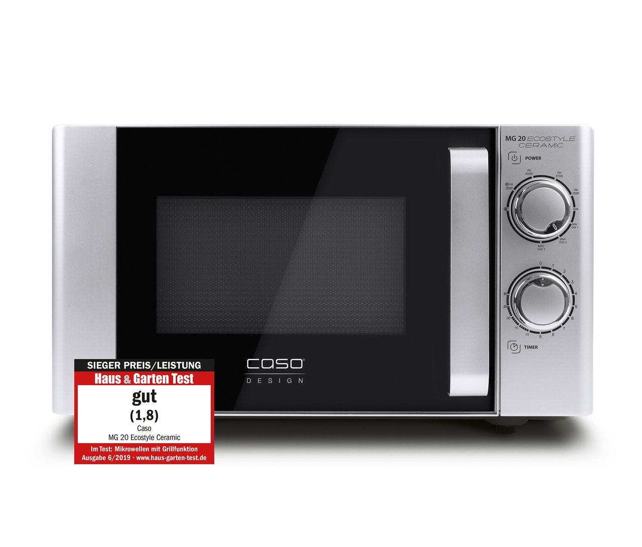 Silberne Caso Mikrowelle.