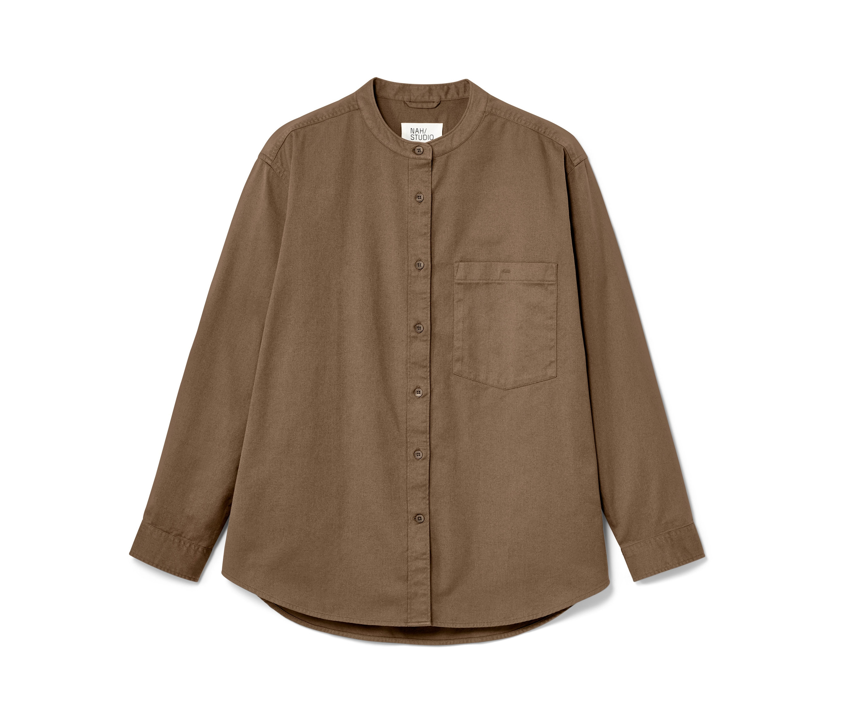 Nah/Studio Hemdbluse - Baumwolle - Gr. 36 - braun