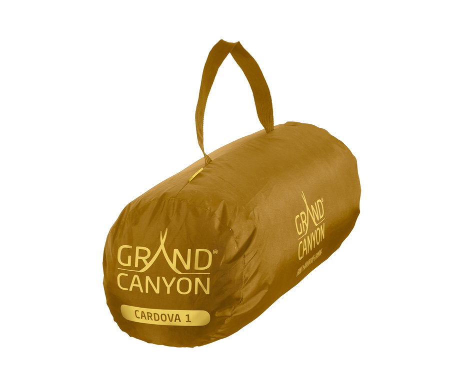 Verpacktes Grand Canyon 1-Personen-Zelt »Cardova 1« in Dried Tobacco Farbe.