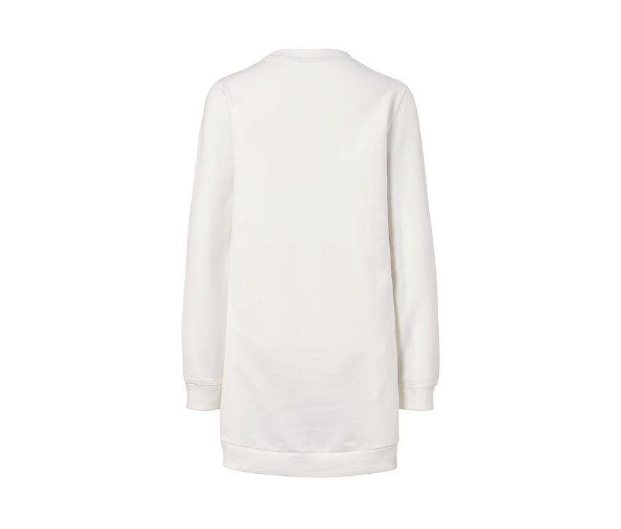 Weisser Leggings-Pyjama von hinten.