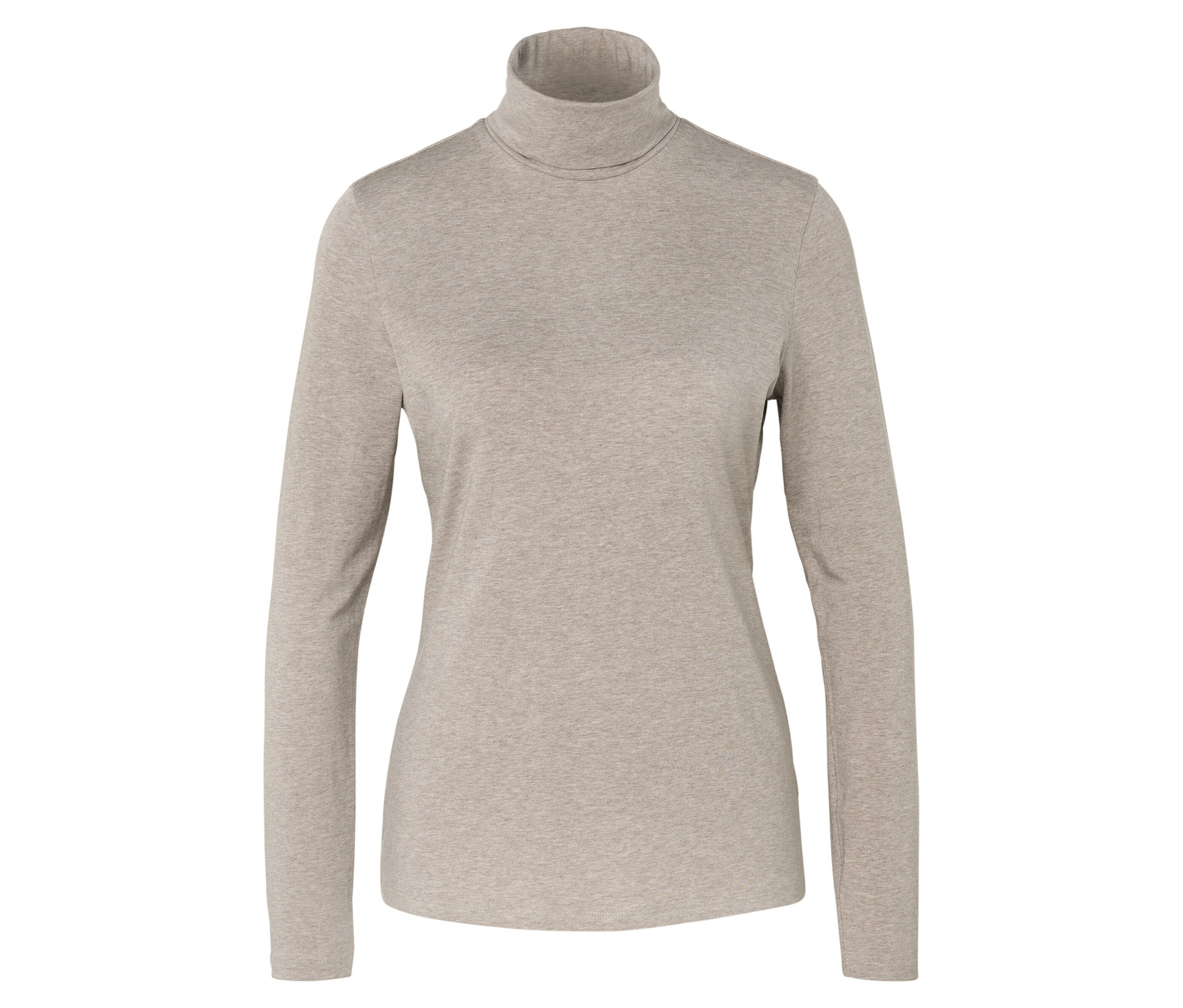Tchibo - Rollkragenshirt - Damen - Gr. M - taupe