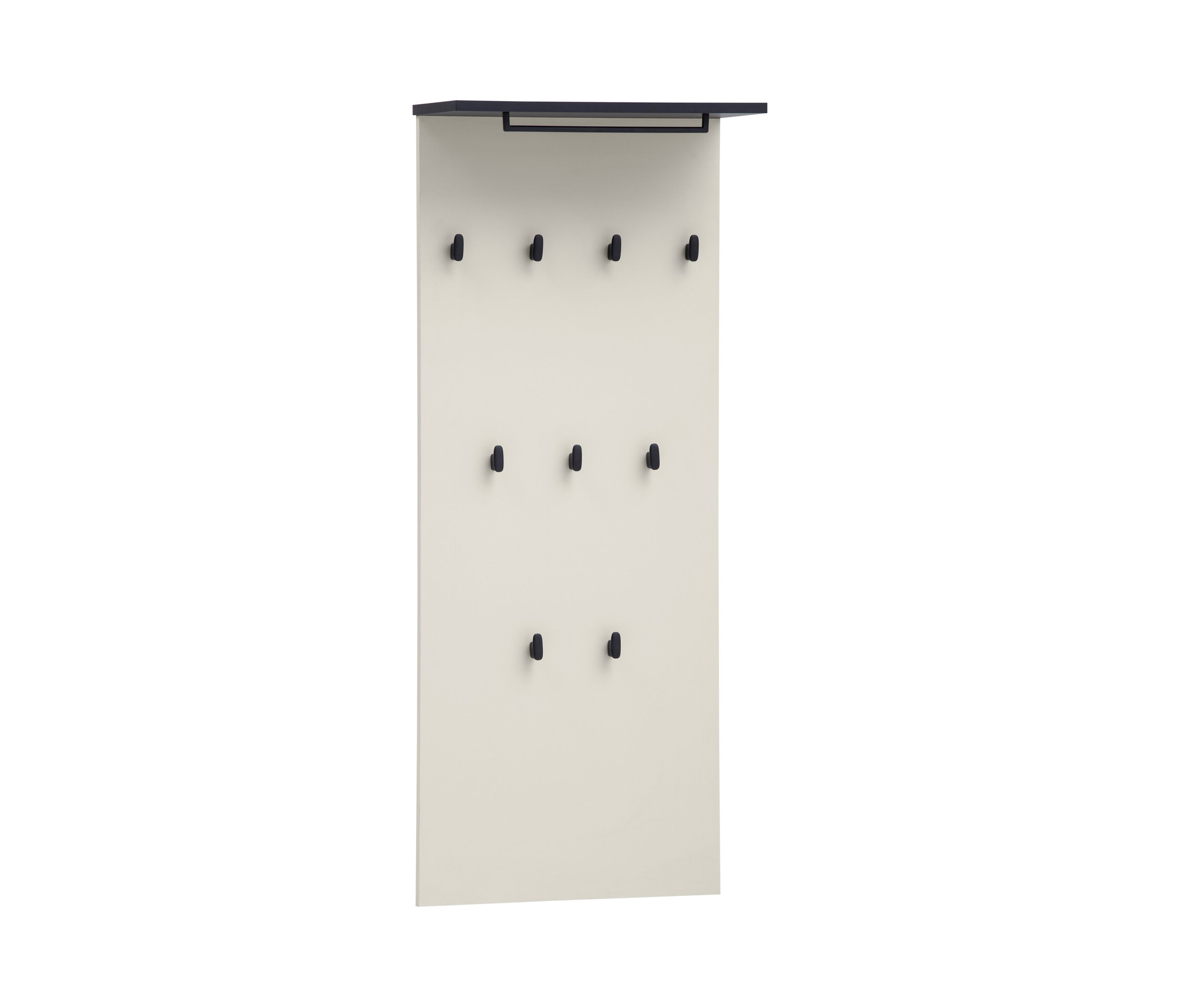 Tchibo - Hakenpaneel »Edda« - 50x21x120,5cm - schwarz - Holz / Metall