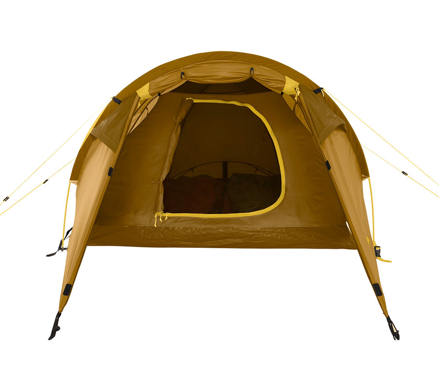 Vorderansicht des Grand Canyon 2 Personen Kuppelzelts »Topeka 2« in Dried Tobacco.