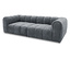 Breites, graues DOMO Bigsofa Sitzraster.