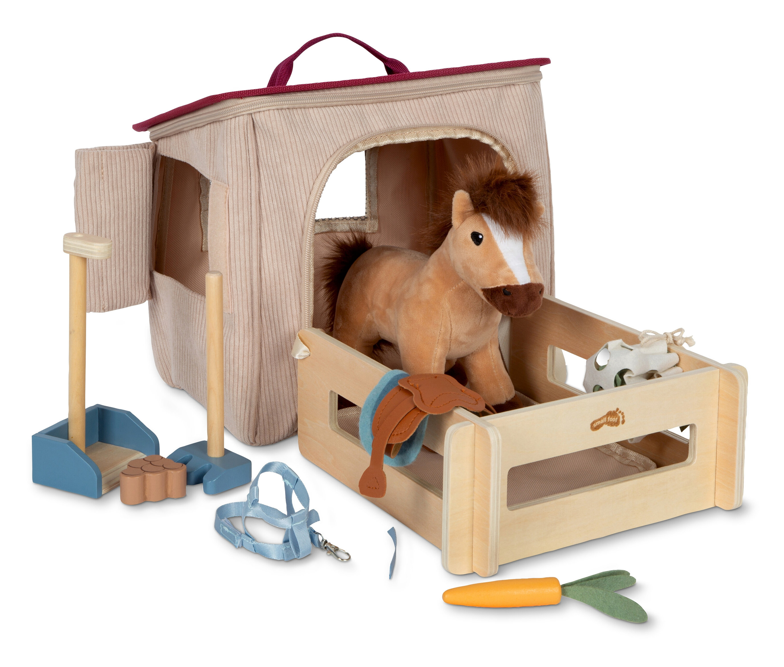 small foot Spiel-Set Pferd mit Stall - Holz