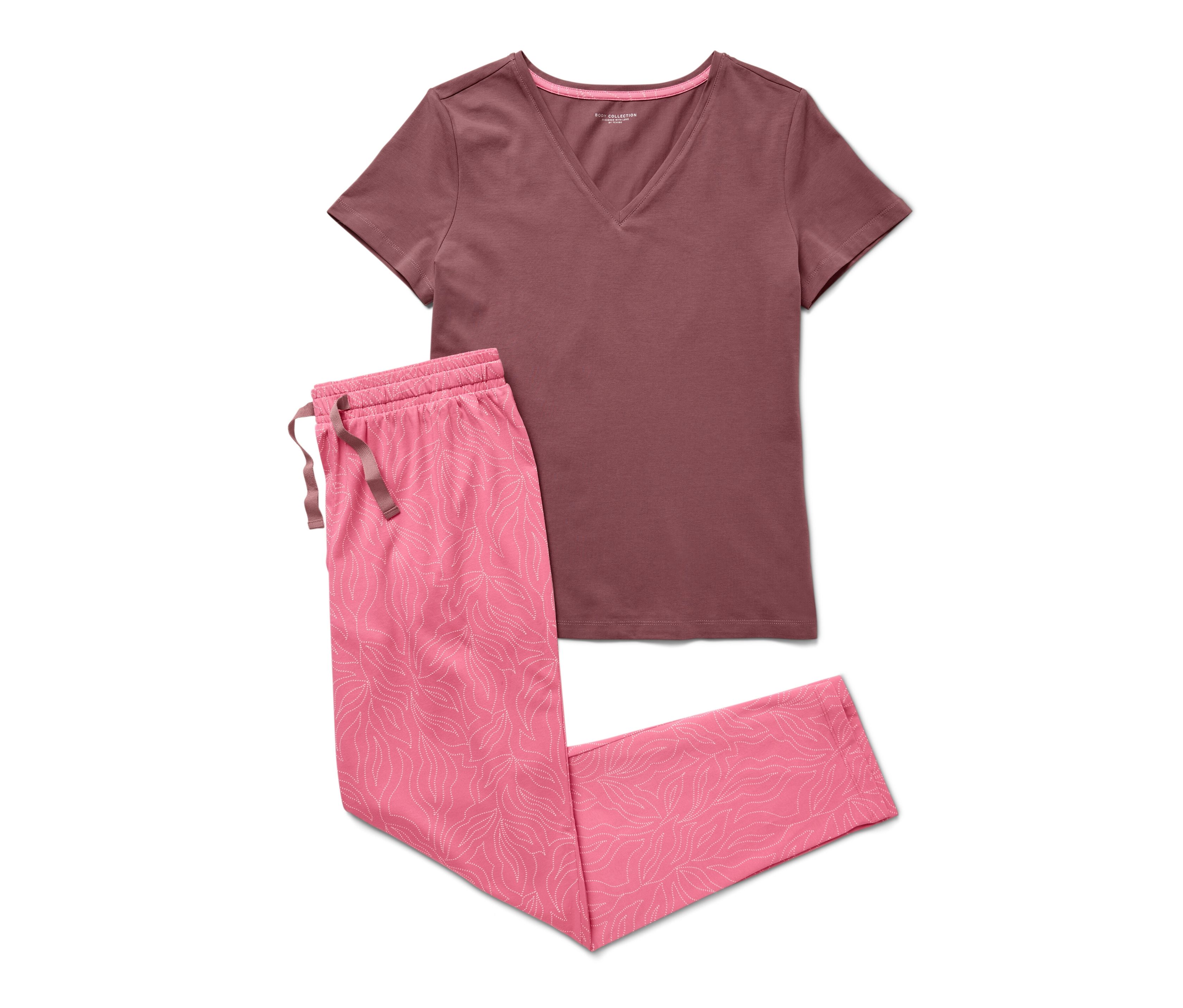 Tchibo - Pyjama - Damen - Gr. S - pink/print