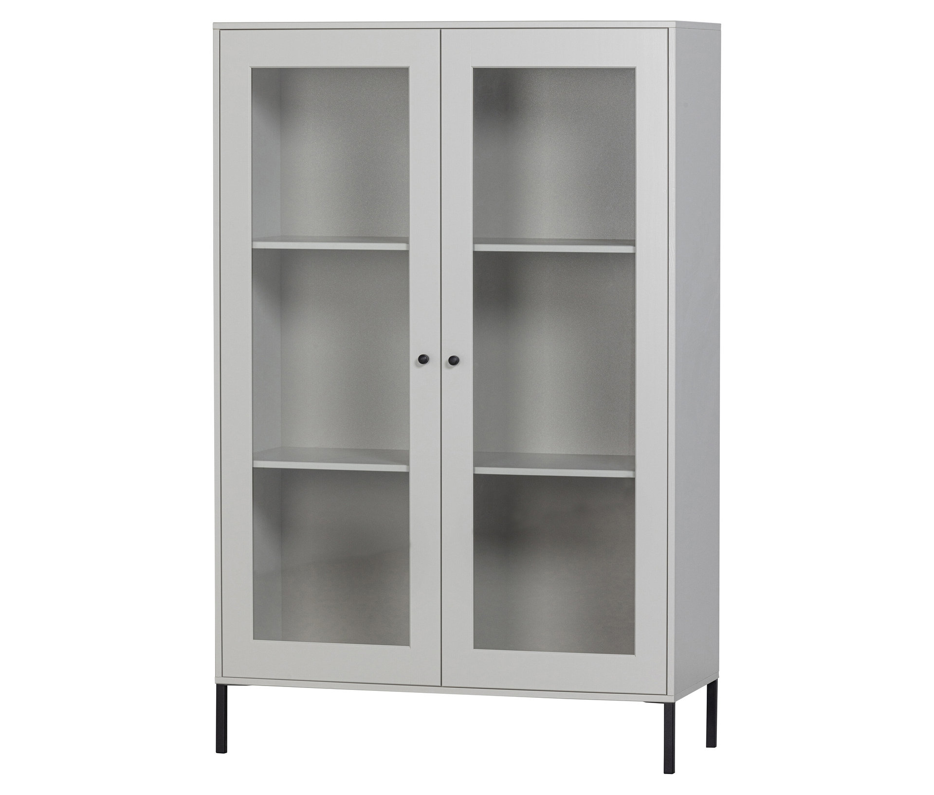 Tchibo - Woood Vitrinen-Schrank »Xam« - 100x40x155cm - grau -