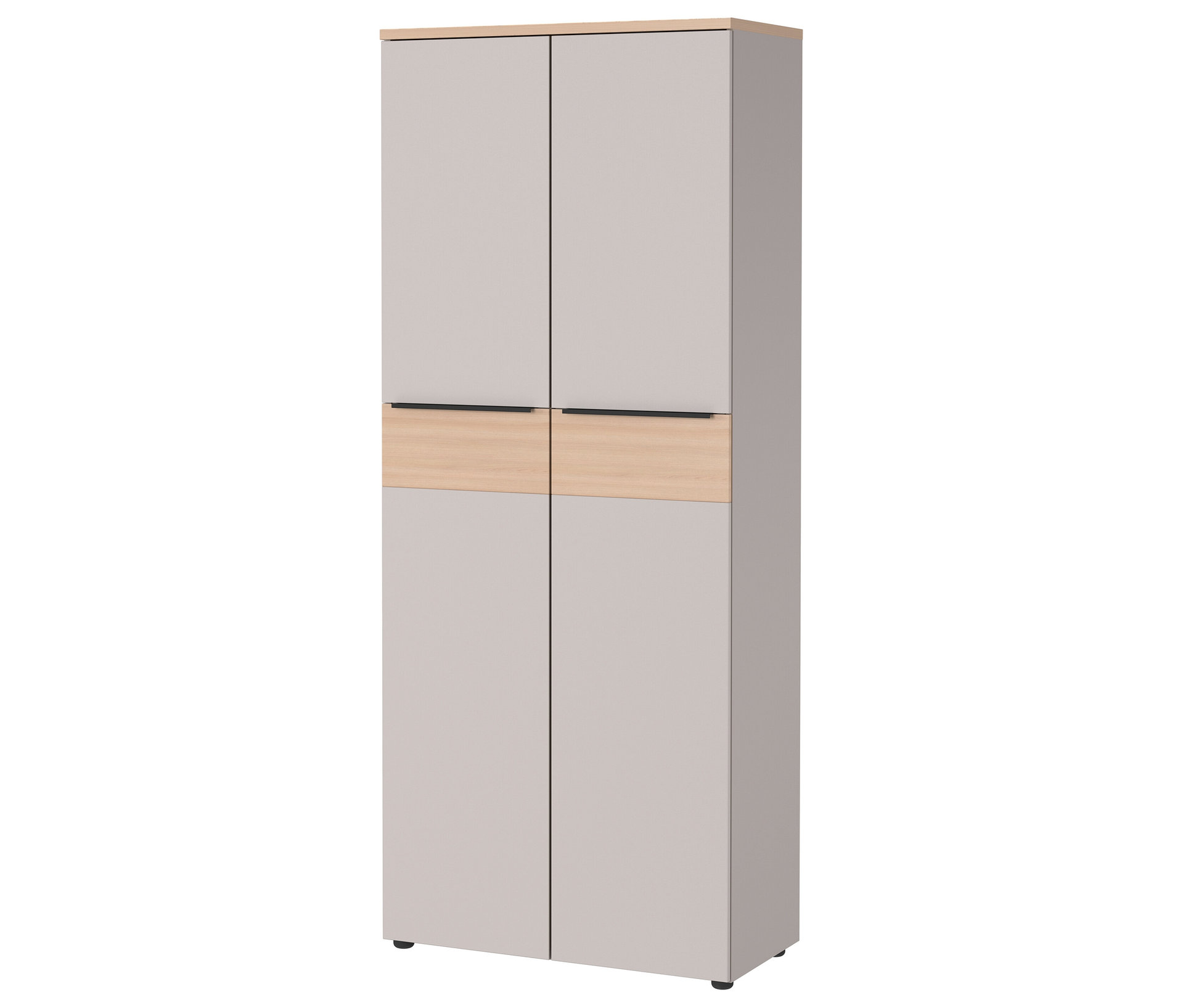 Tchibo - Aktenschrank »Oviedo« - 80x40x197cm - braun - - Holz / Metall / Kunststoff