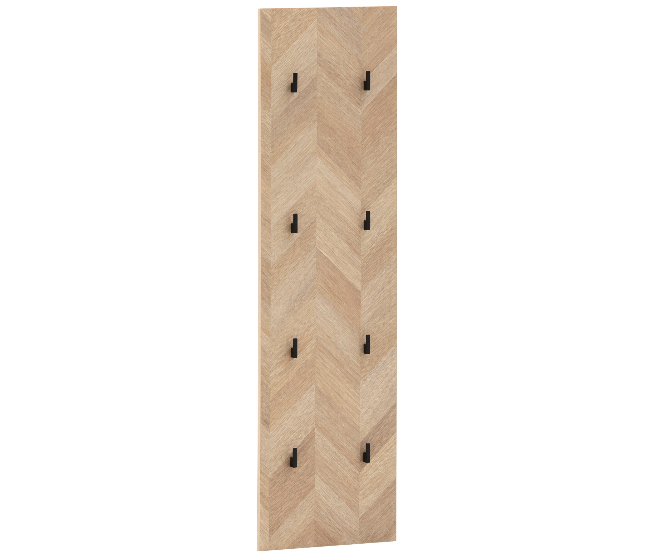 Tchibo - Hakenpaneel »Piazza« Fischgräten-Dekor - 31,5x120x6cm - schwarz -