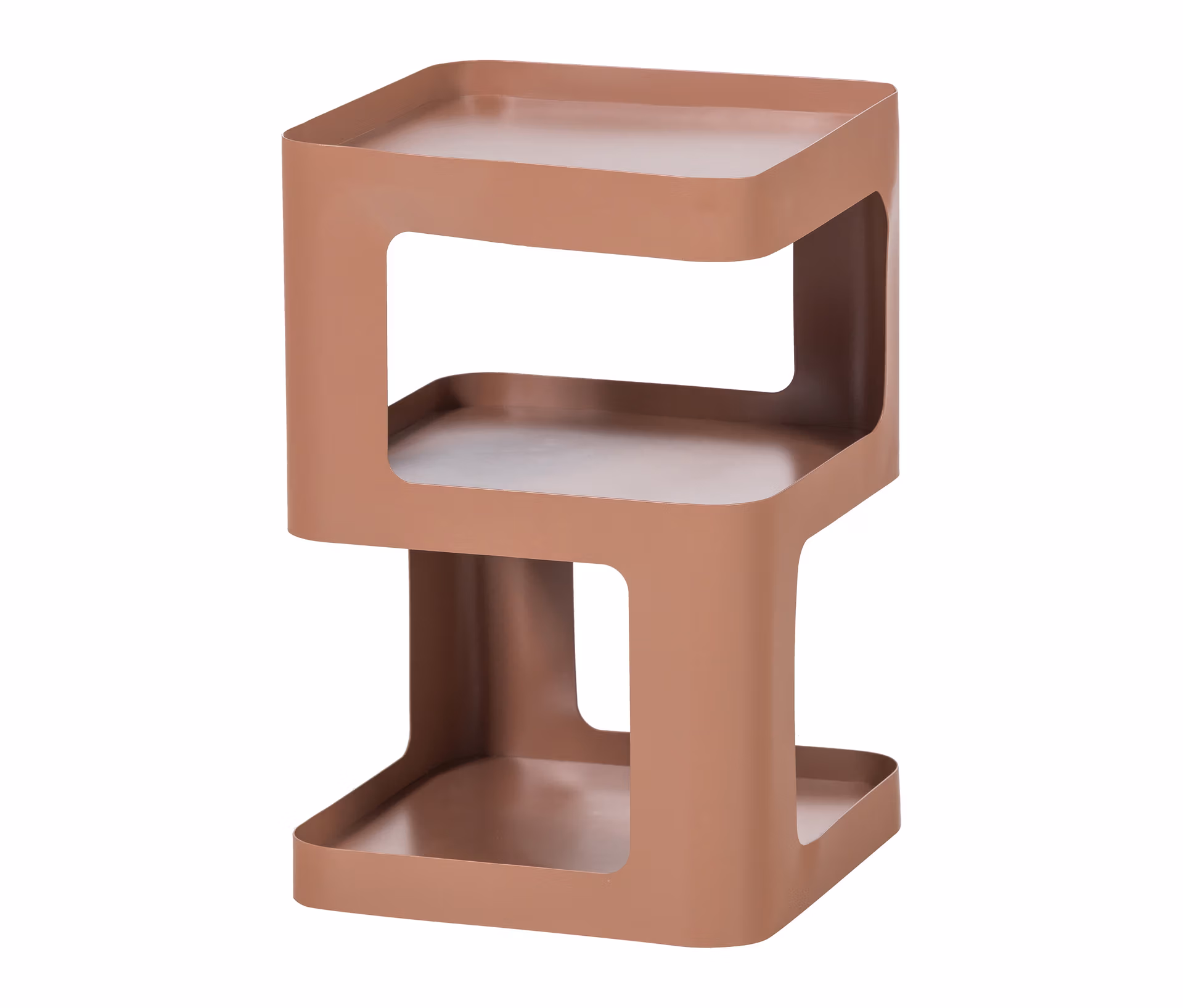 Tchibo - Woood Metall-Beistelltisch »Riv« - 36x35x54cm - Rosa -