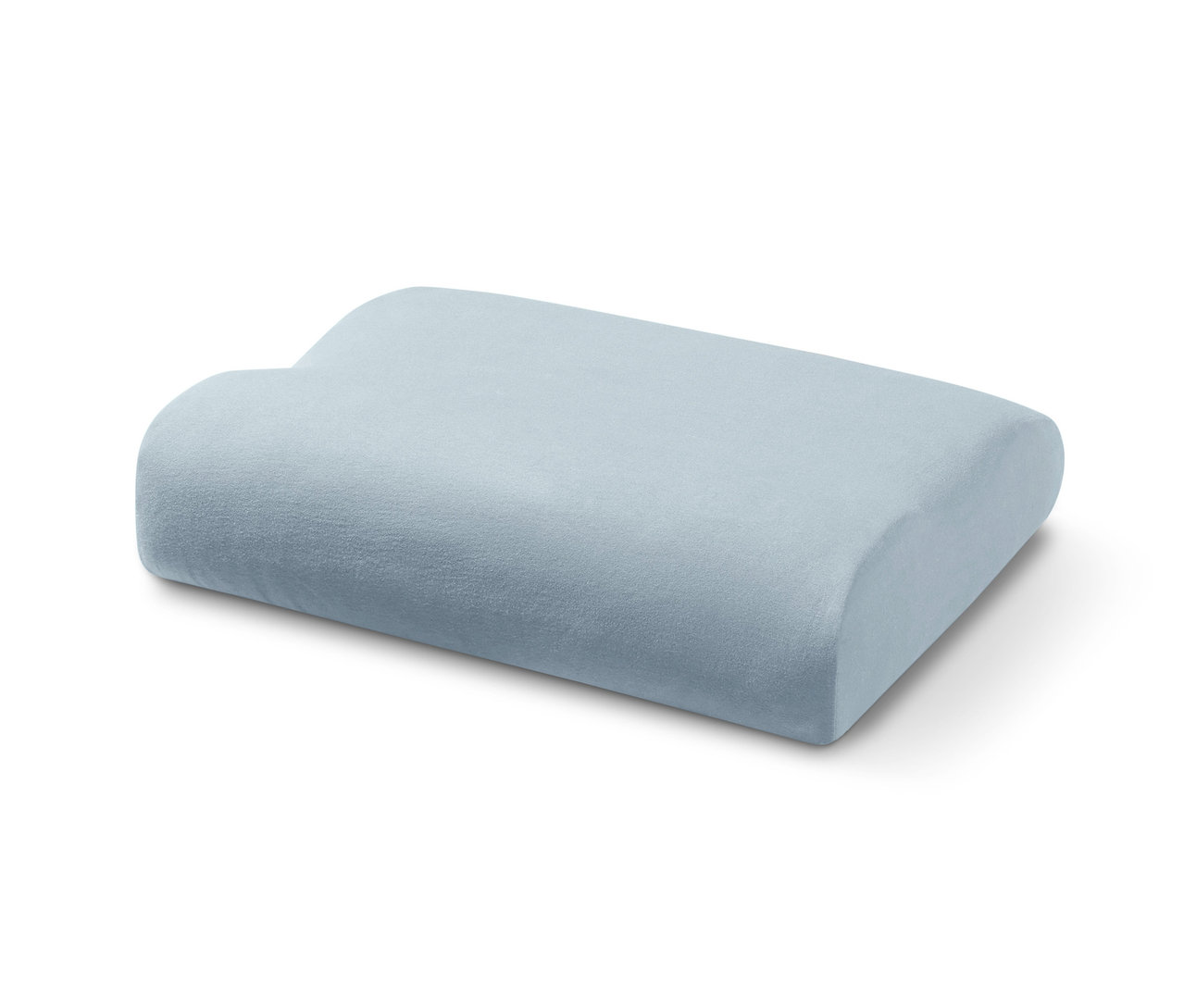 Hellblaues geformtes Kissen