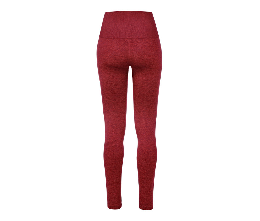 Rückansicht einer roten Seamless-Funktions-Sporttights.