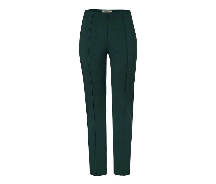 Grüne Stretchhose mit Biese.