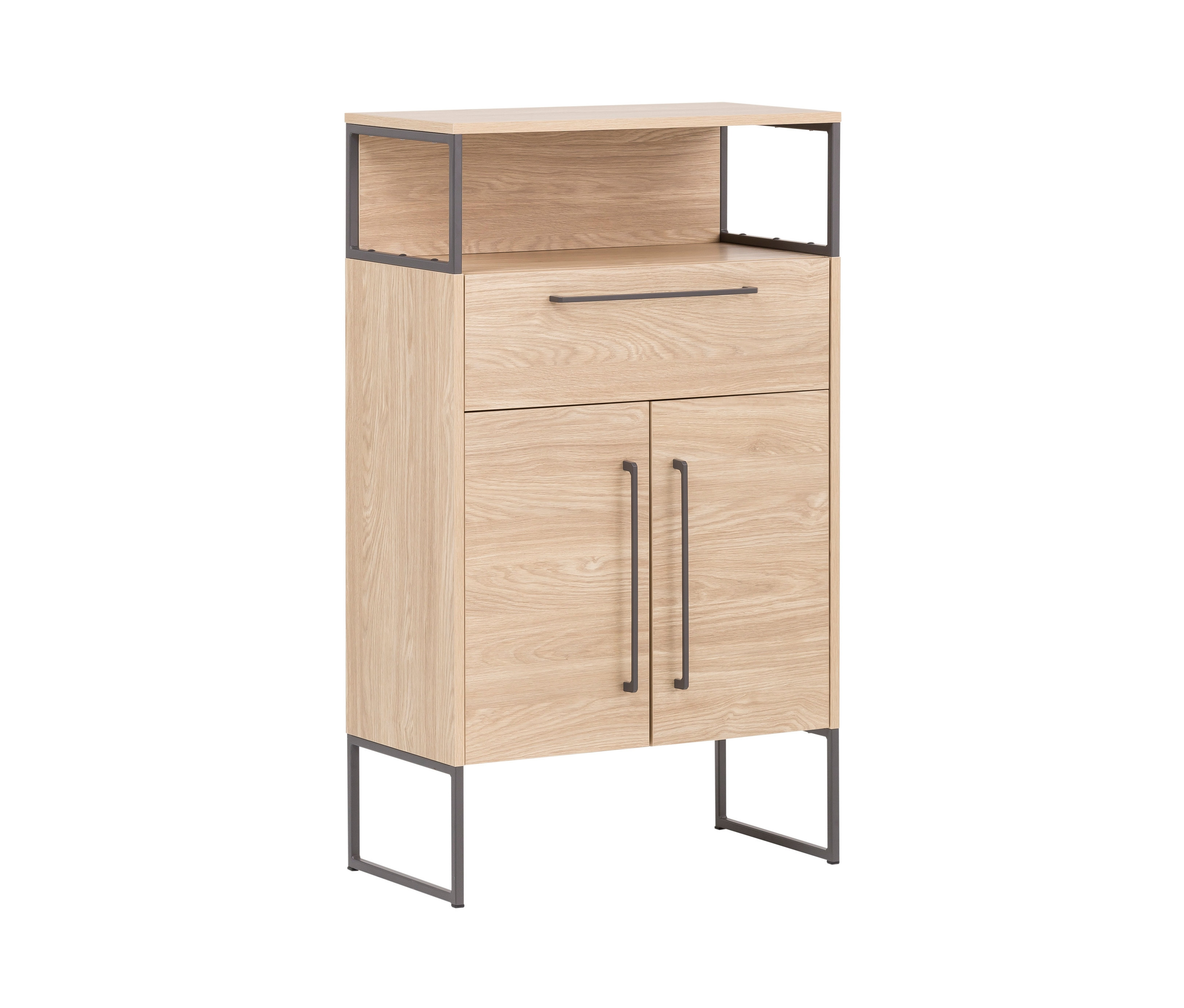 33 CM günstig Kaufen-Tchibo - Highboard »Dumone« - 65x33x112,5cm - anthrazit - Holz / Metall. Tchibo - Highboard »Dumone« - 65x33x112,5cm - anthrazit - Holz / Metall <![CDATA[Highboard »Dumone«, Eiche Farbe: Korpus und Front in mattem, hellem Eichendekor B