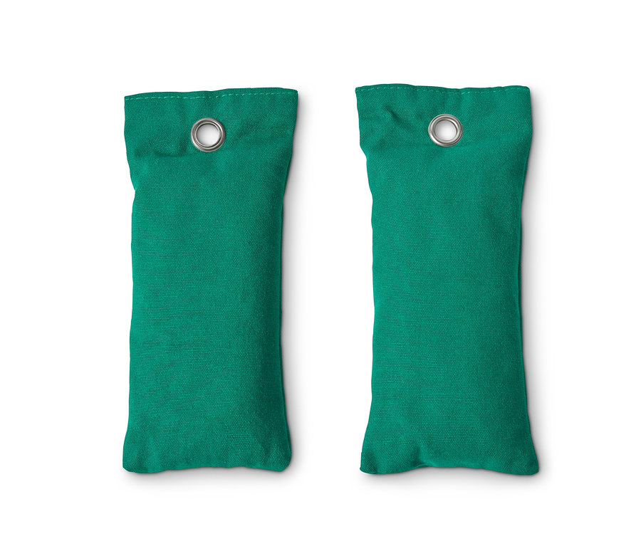 Zwei grüne Schuh-Geruchsentferner.