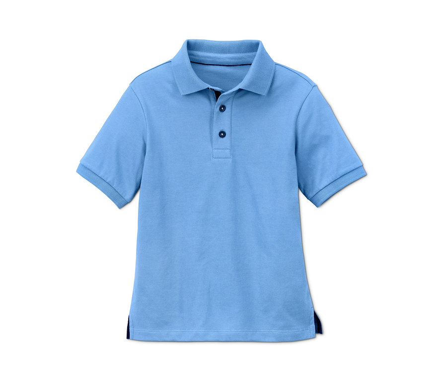 Ein hellblaues Poloshirt, 2 Stück.