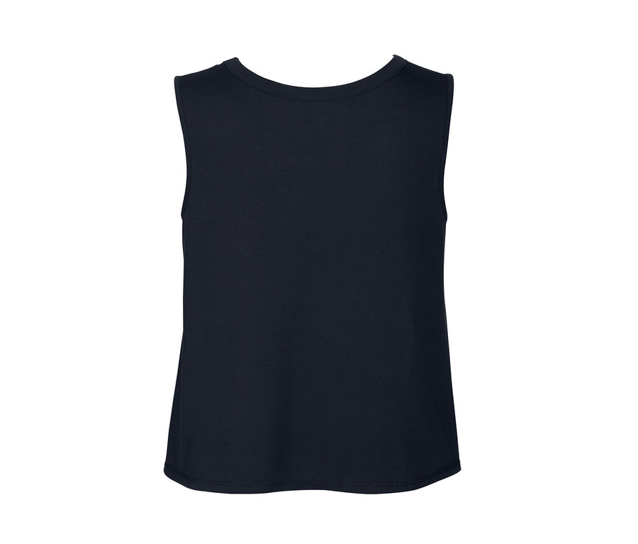 Dunkelblaues 2-in-1-Sporttop.